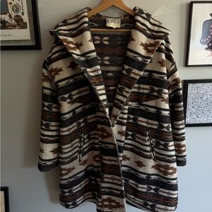 BB Dakota Women's Patterned Sweater Coat